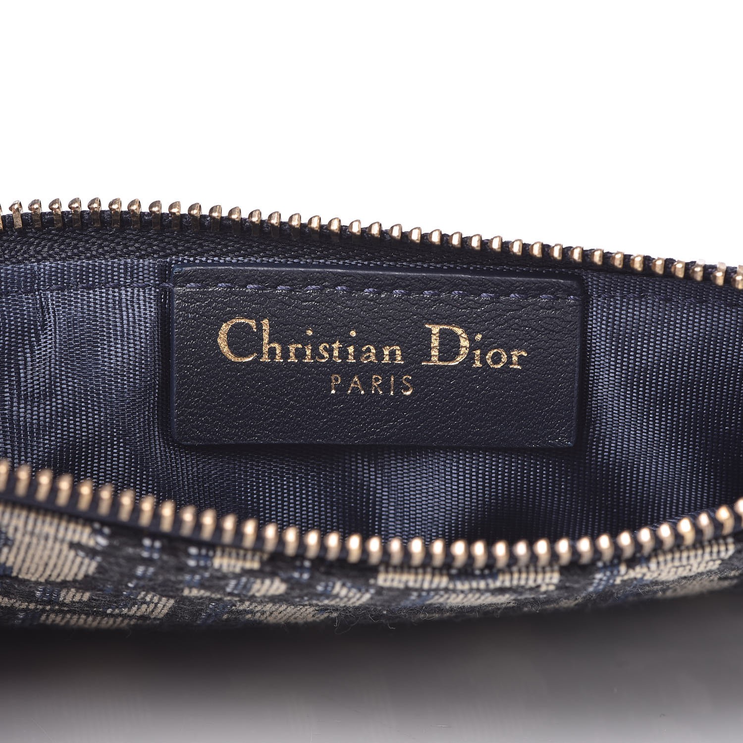 CHRISTIAN DIOR Oblique Dior Pouch Navy 340914