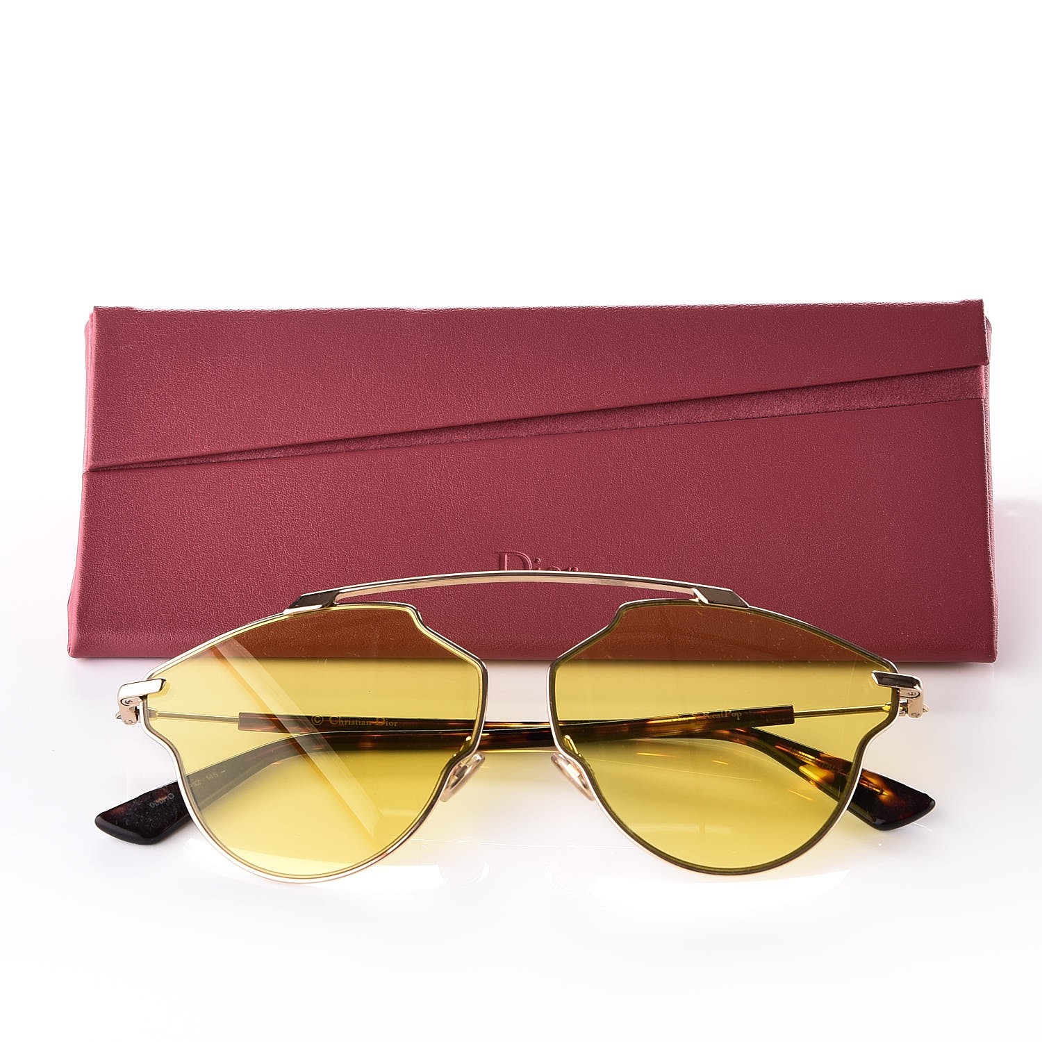 christian dior yellow sunglasses