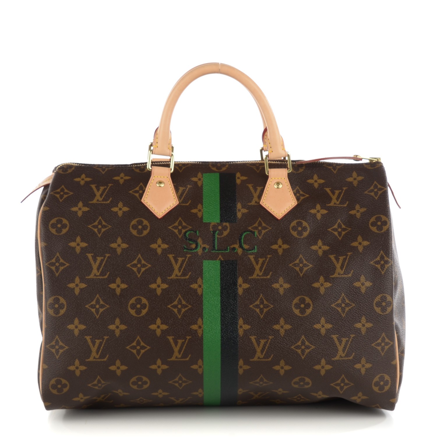 Louis+Vuitton+Speedy+Bandouliere+Monogramouflage+Duffle+35+Green+