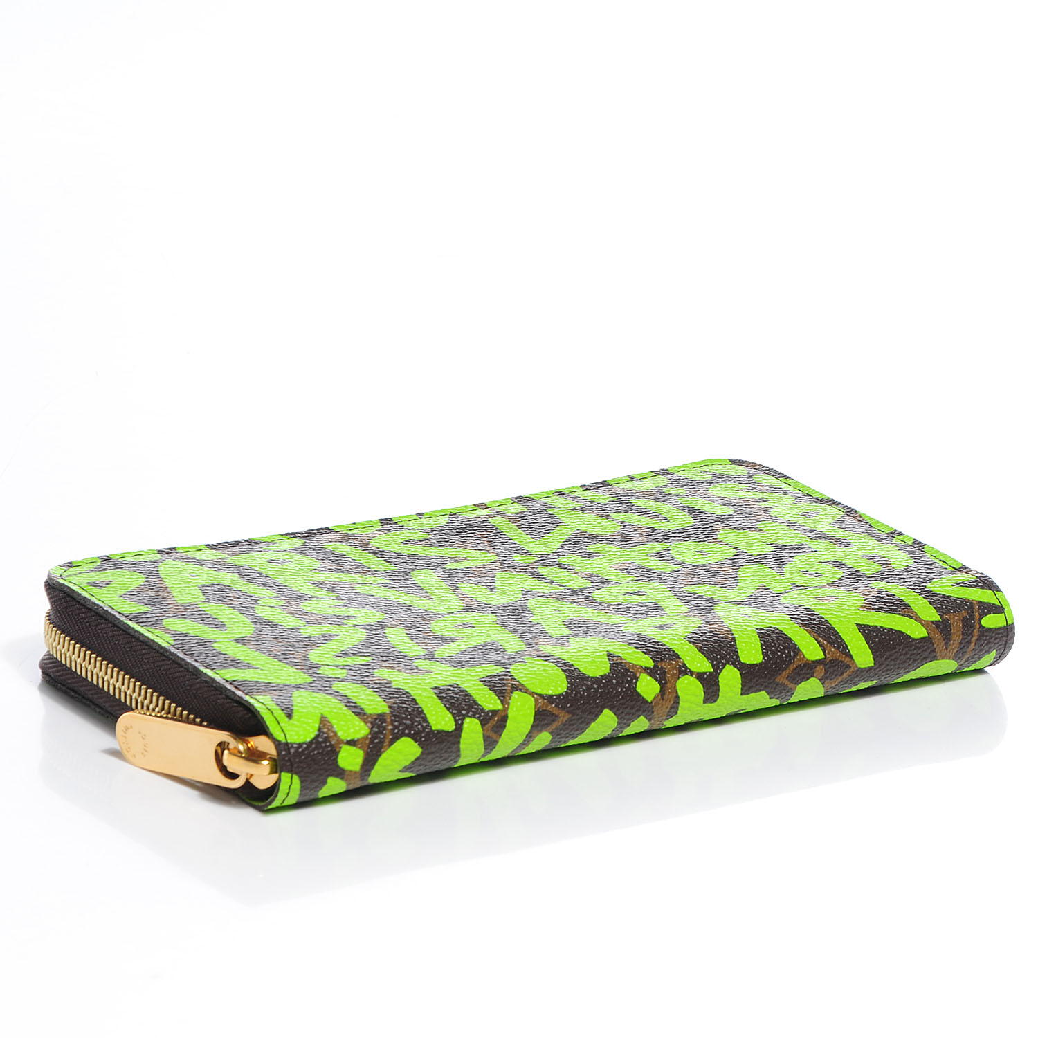 LOUIS VUITTON Monogram Stephen Sprouse Graffiti Zippy Wallet Green 85460