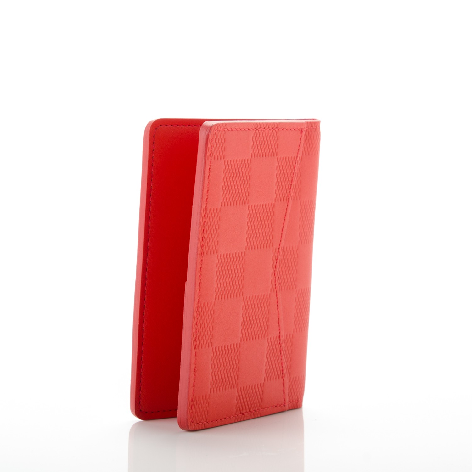 louis vuitton pocket organizer orange LOUIS VUITTON Neon Damier Infini Pocket Organizer Orange 177555