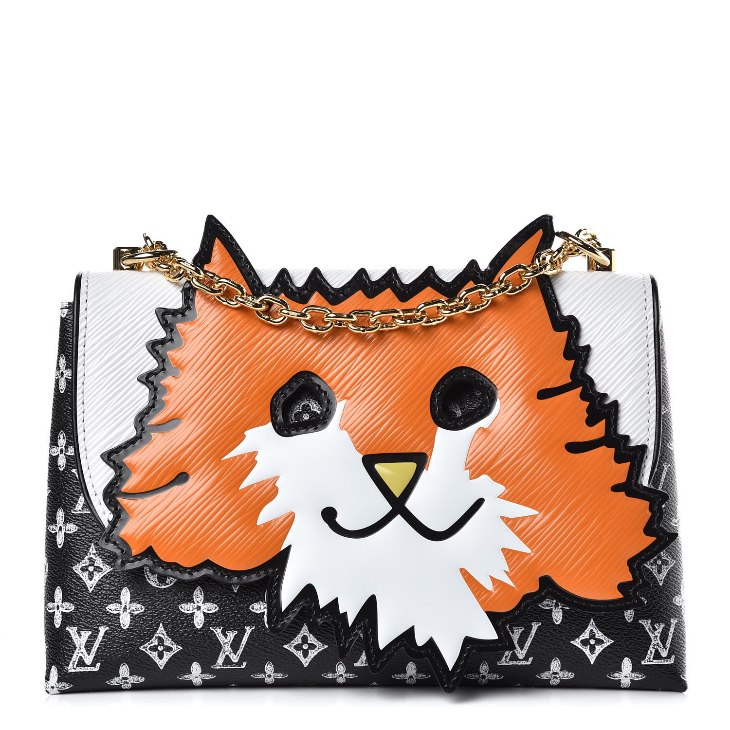 LOUIS VUITTON Epi Transformed Monogram Grace Coddington Catogram Cat Bag Orange 380539