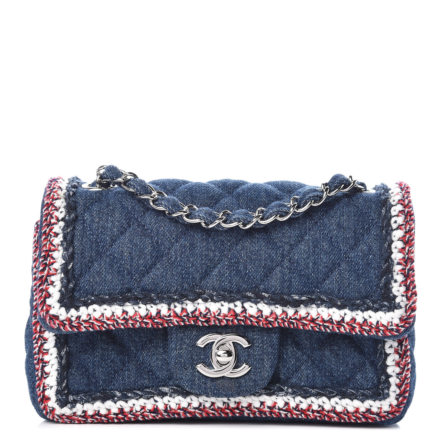 chanel flap denim