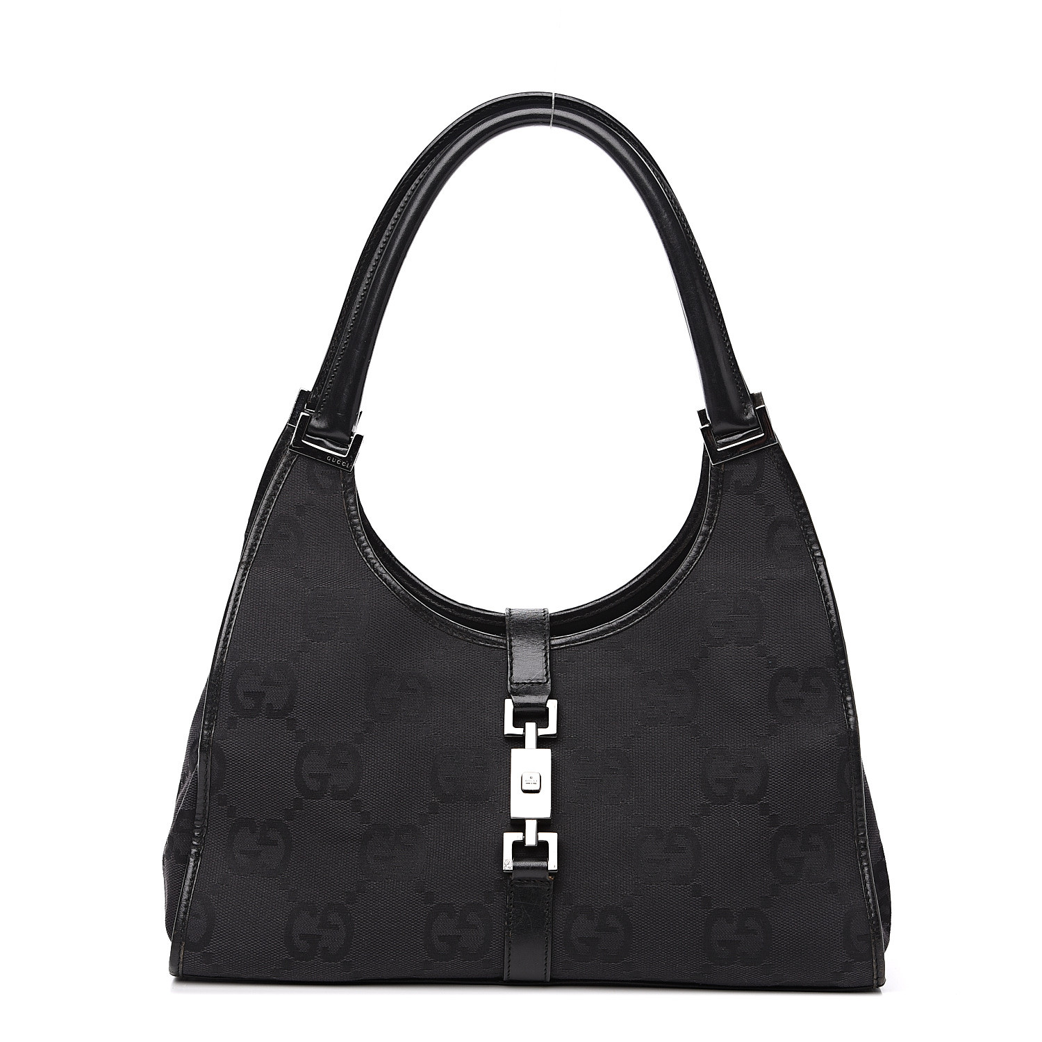 black gucci monogram handbag
