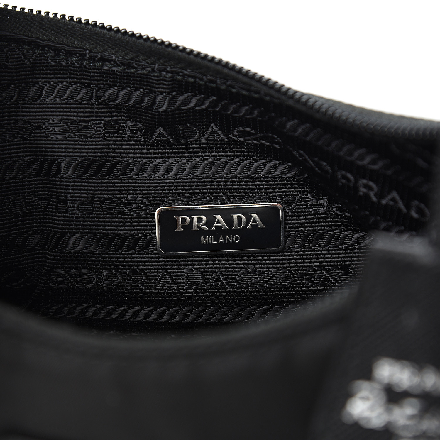 PRADA Tessuto Nylon Mini Re-Edition 2000 Bag Black 571906 | FASHIONPHILE