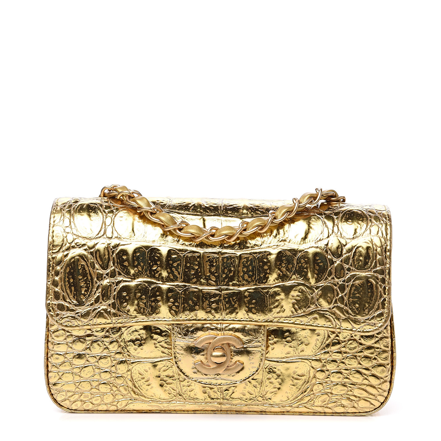 chanel purse gold