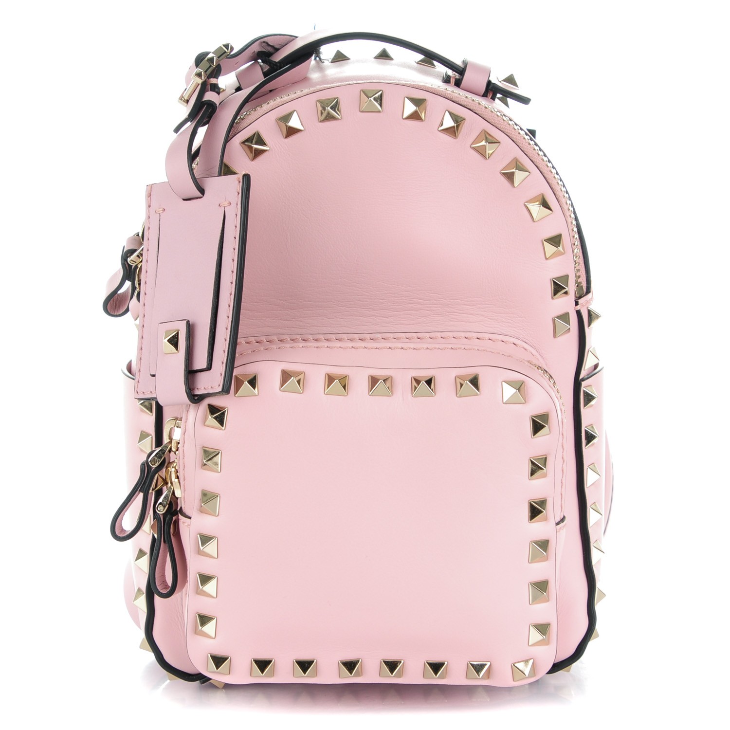 light pink leather mini backpack
