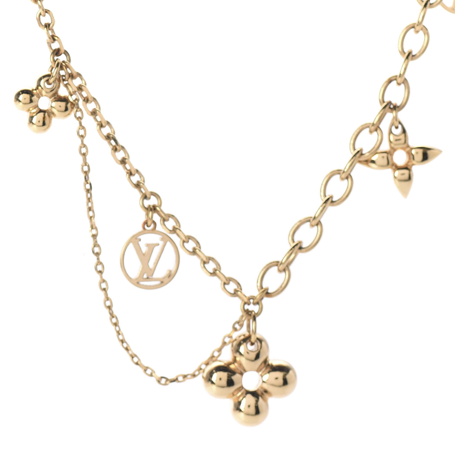 Louis Vuitton Blooming strass necklace (M68374)
