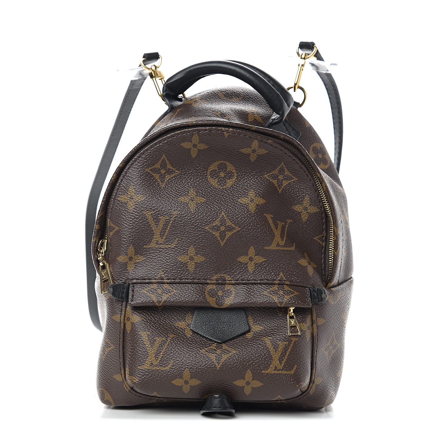 Louis Vuitton Palm Springs Mini Blue in Velvet/Leather with Gold-tone - US