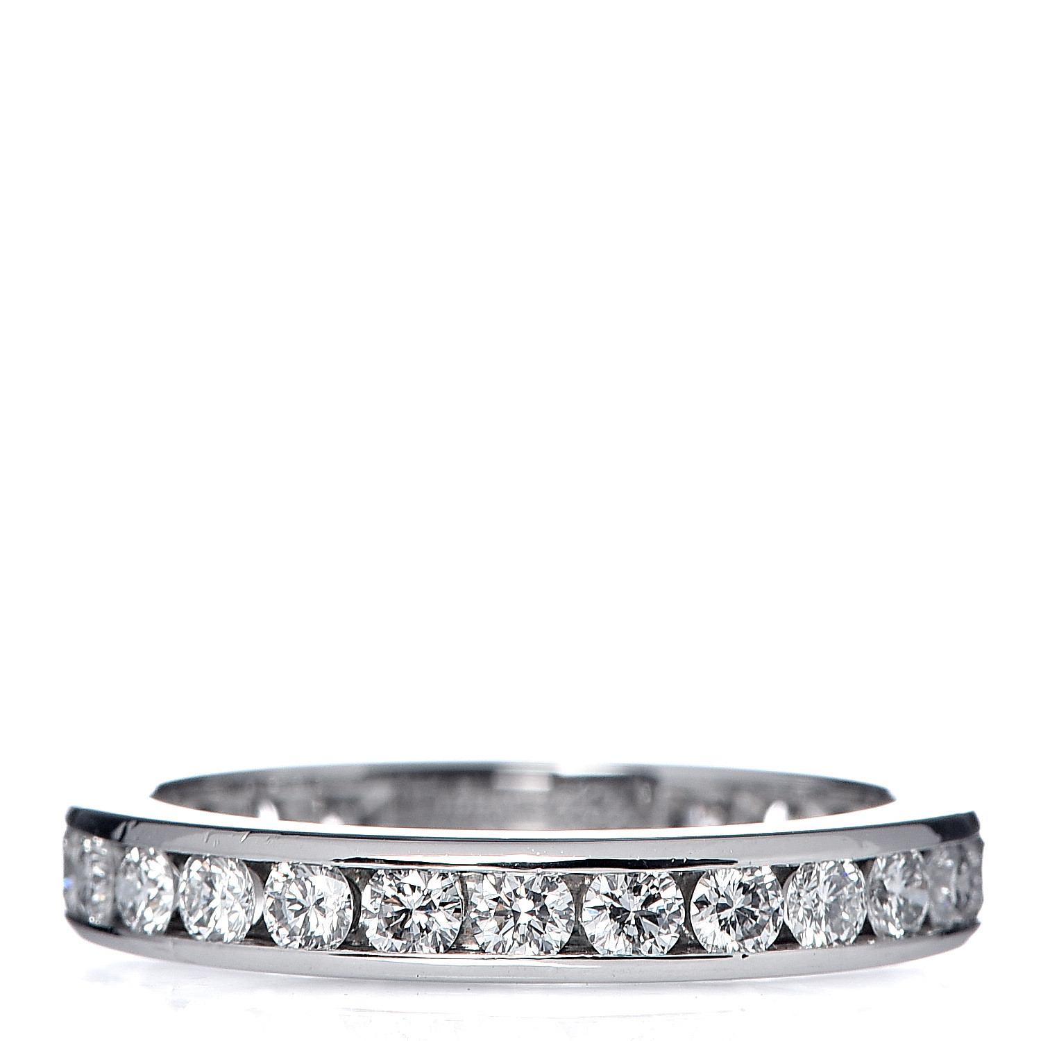 TIFFANY Platinum Diamond 3mm Wedding Band Ring 49 5 493291