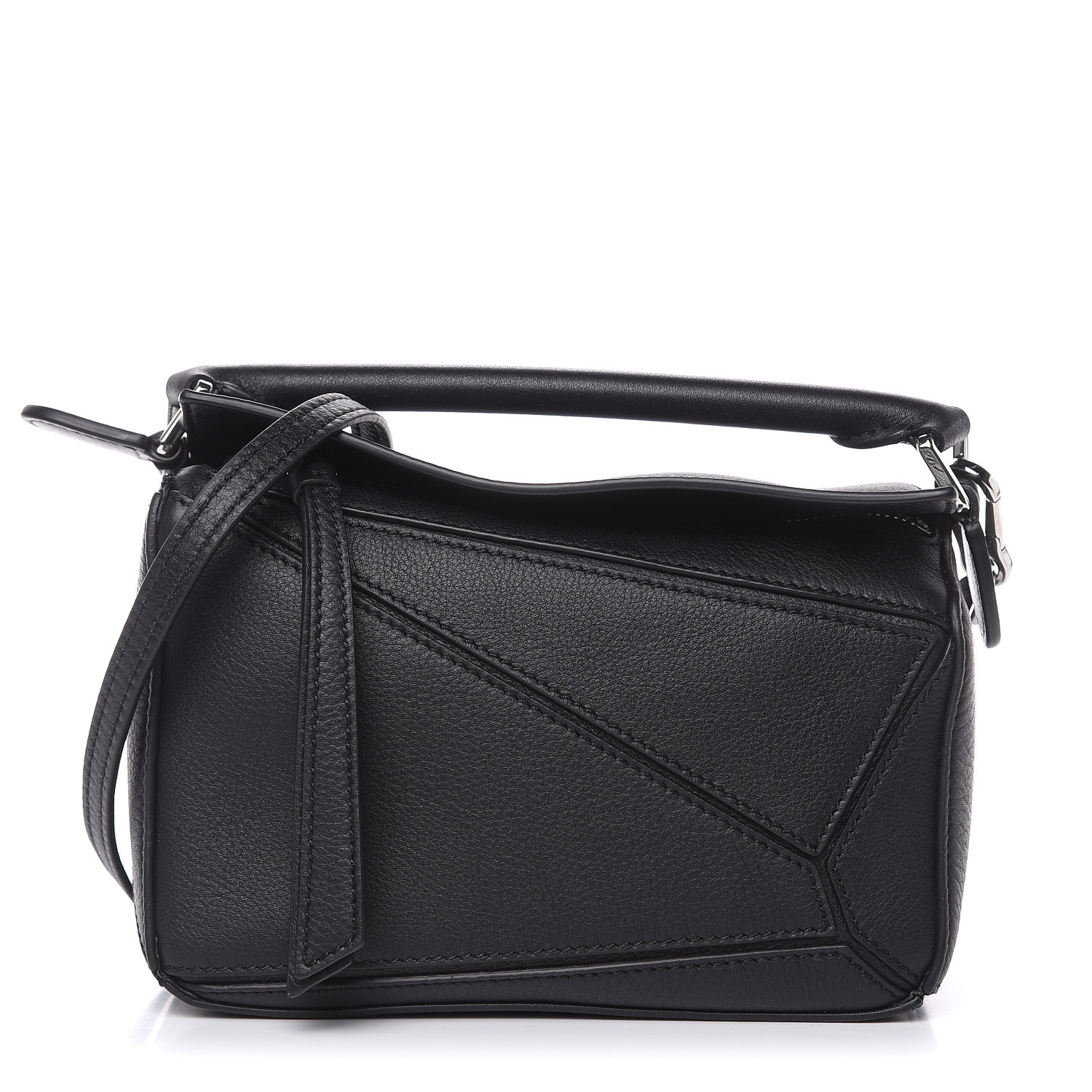 LOEWE Calfskin Mini Puzzle Bag Black 