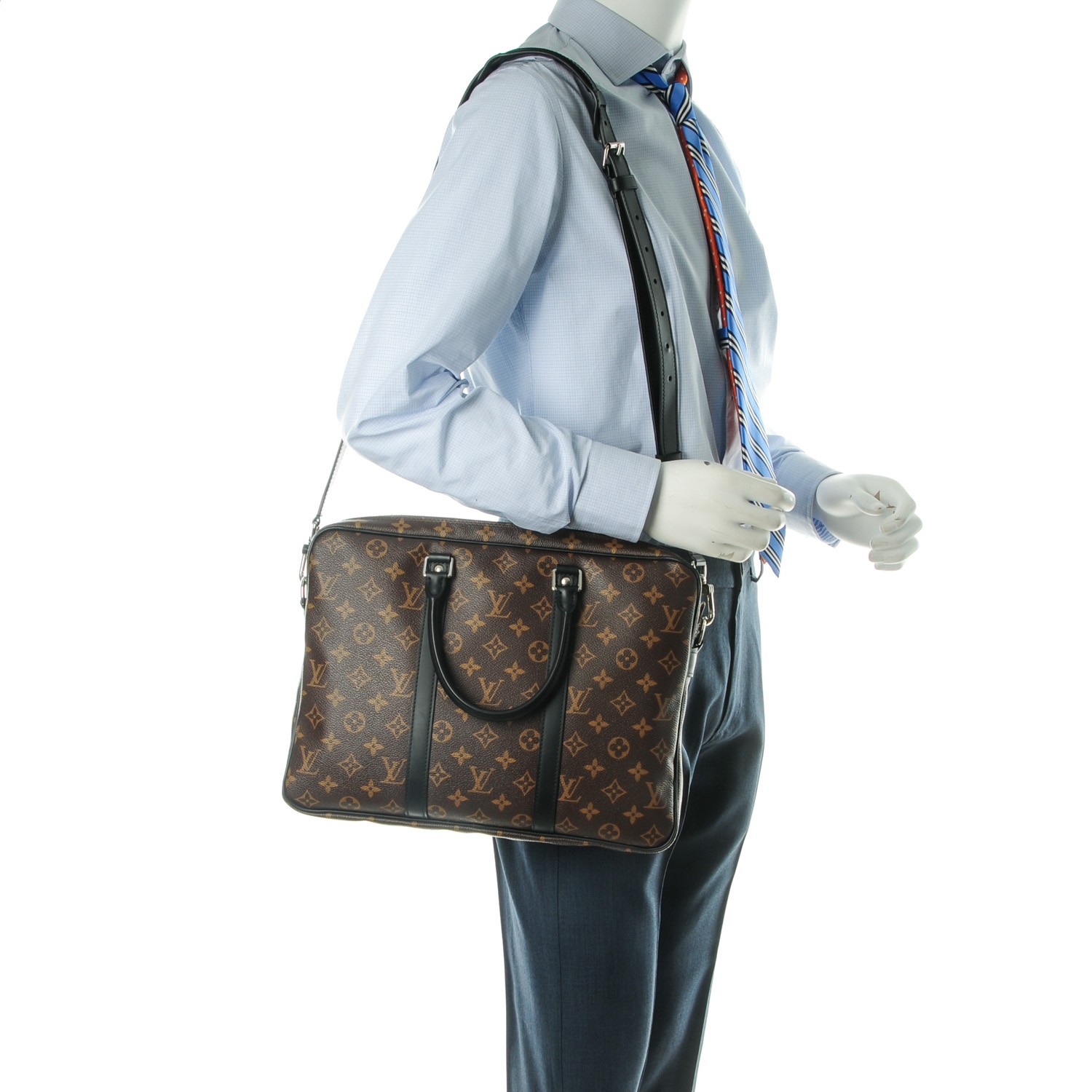 Louis Vuitton Monogram Macassar Canvas Porte-Documents Jour Bag Louis  Vuitton