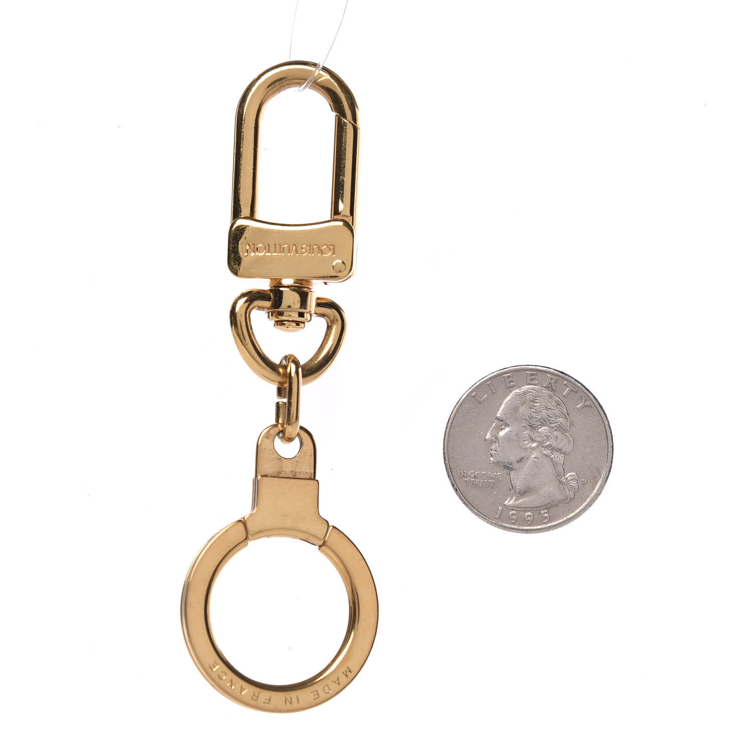 LOUIS VUITTON Pochette Extender Key Ring Gold 400255