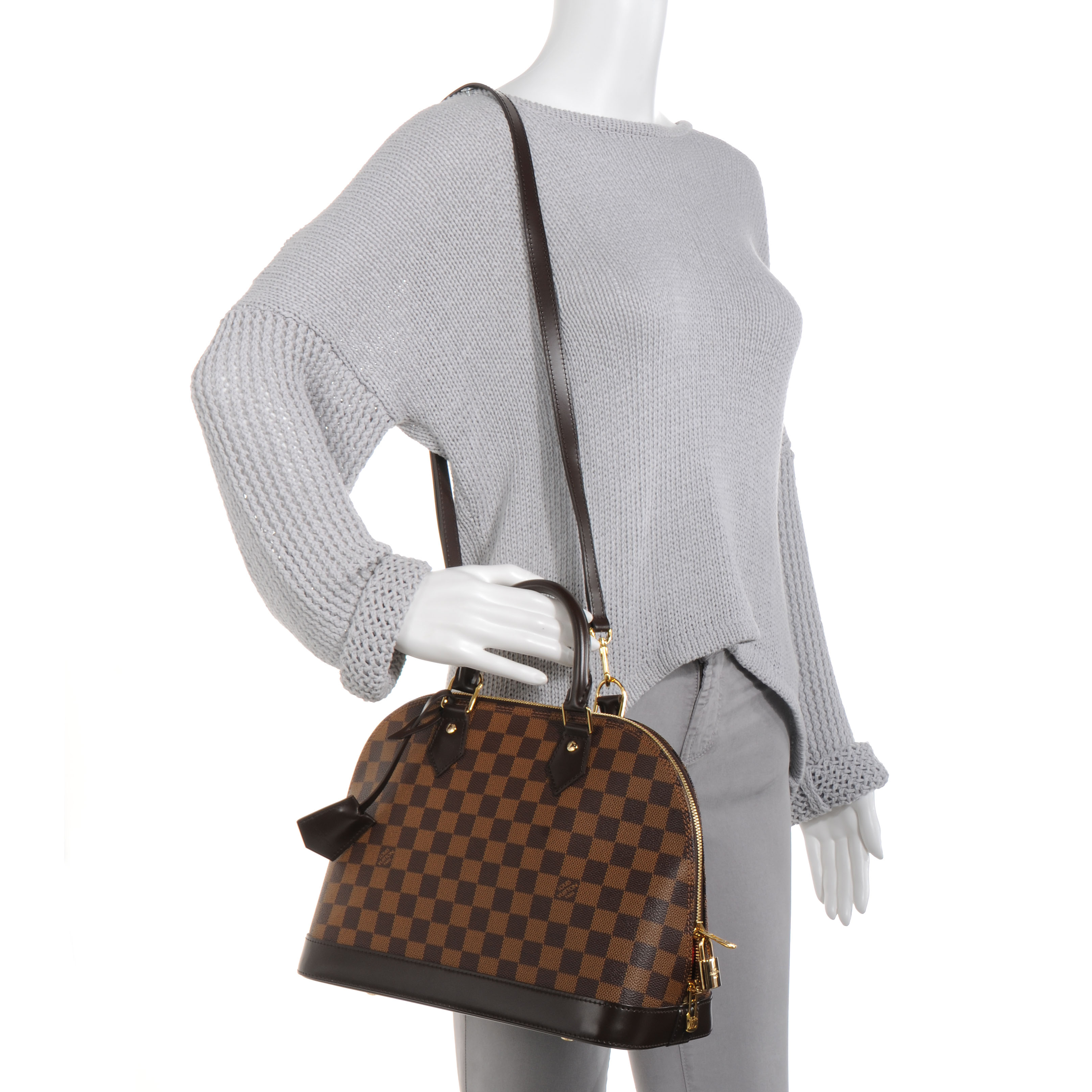 LOUIS VUITTON Damier Ebene Alma PM 64965