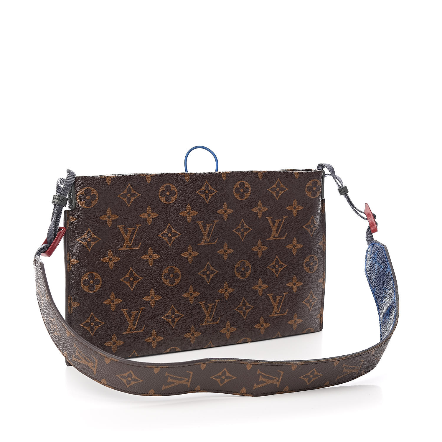 LOUIS VUITTON Monogram Small Outdoor Pouch Pacific Blue 526637