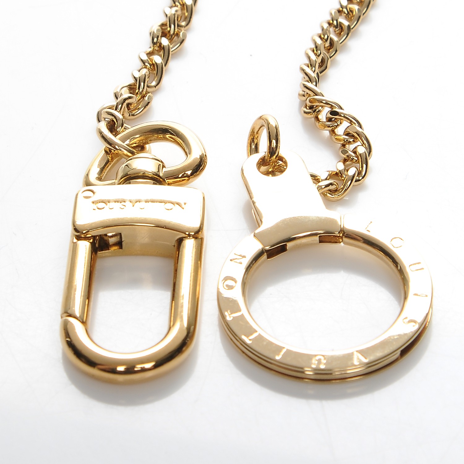 LOUIS VUITTON Pochette Extender Key Ring Chain Gold 214077