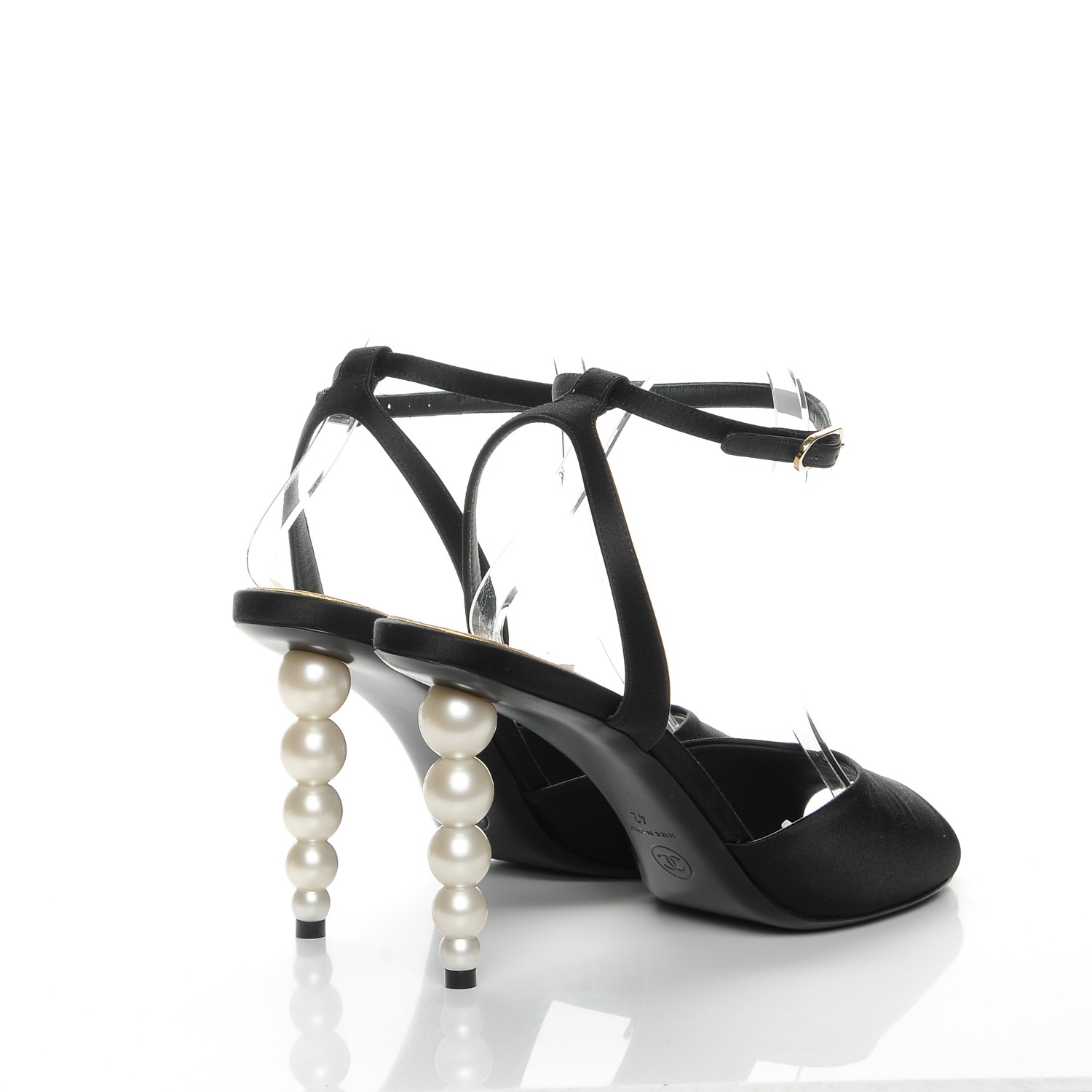 pearls on heels