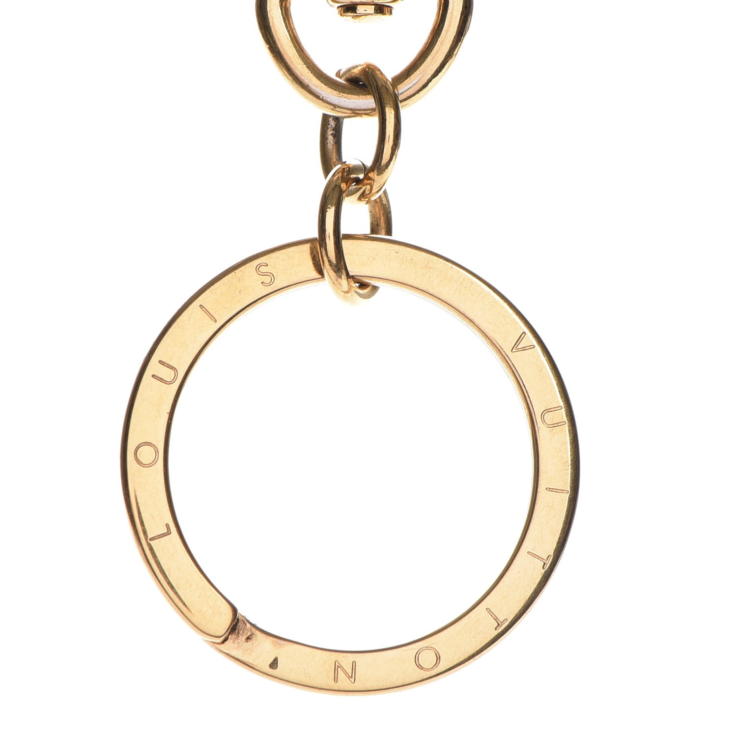 LOUIS VUITTON Pochette Extender Key Ring Gold 214066