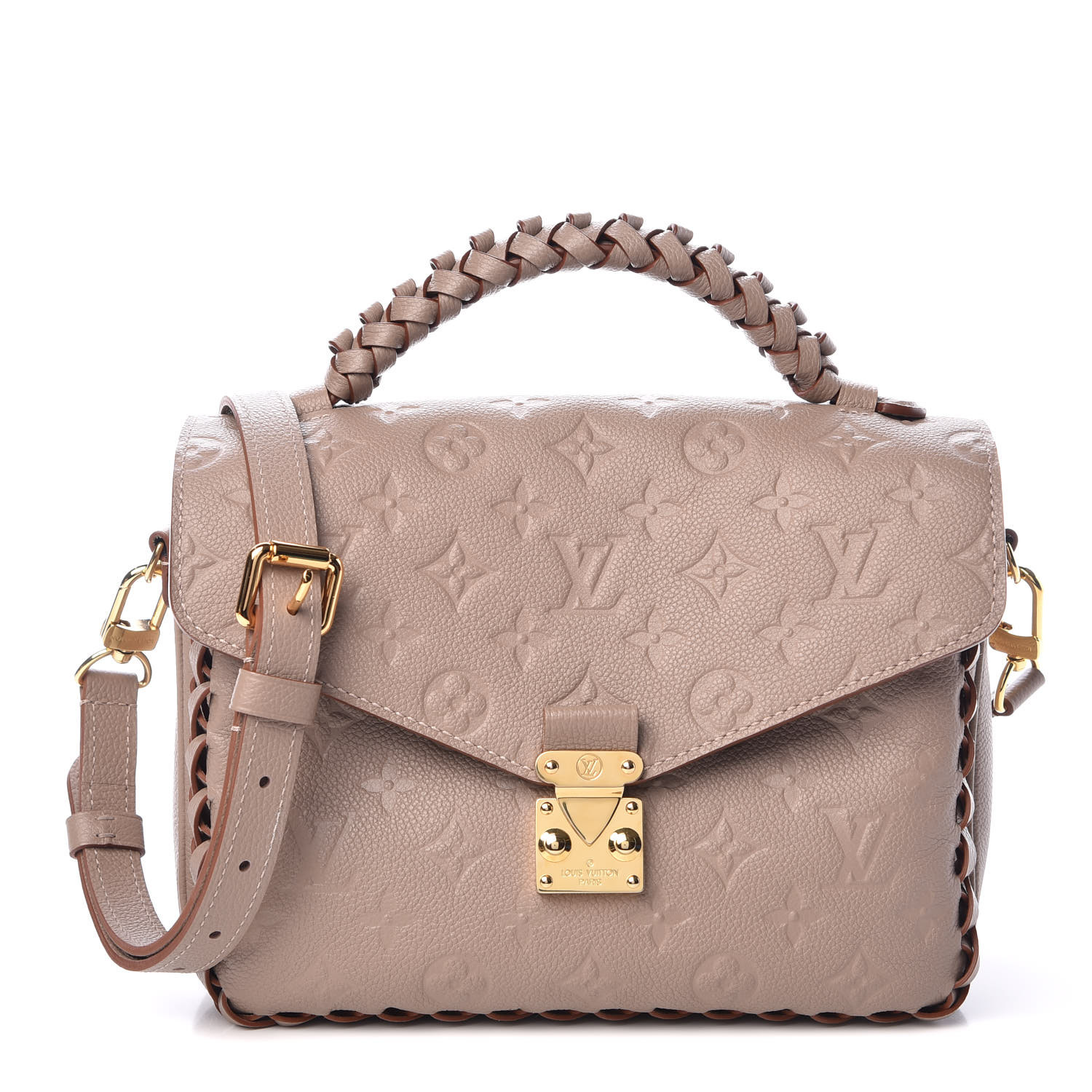 Louis Vuitton Braided Monogram Pochette Metis - Brown Crossbody Bags,  Handbags - LOU708969