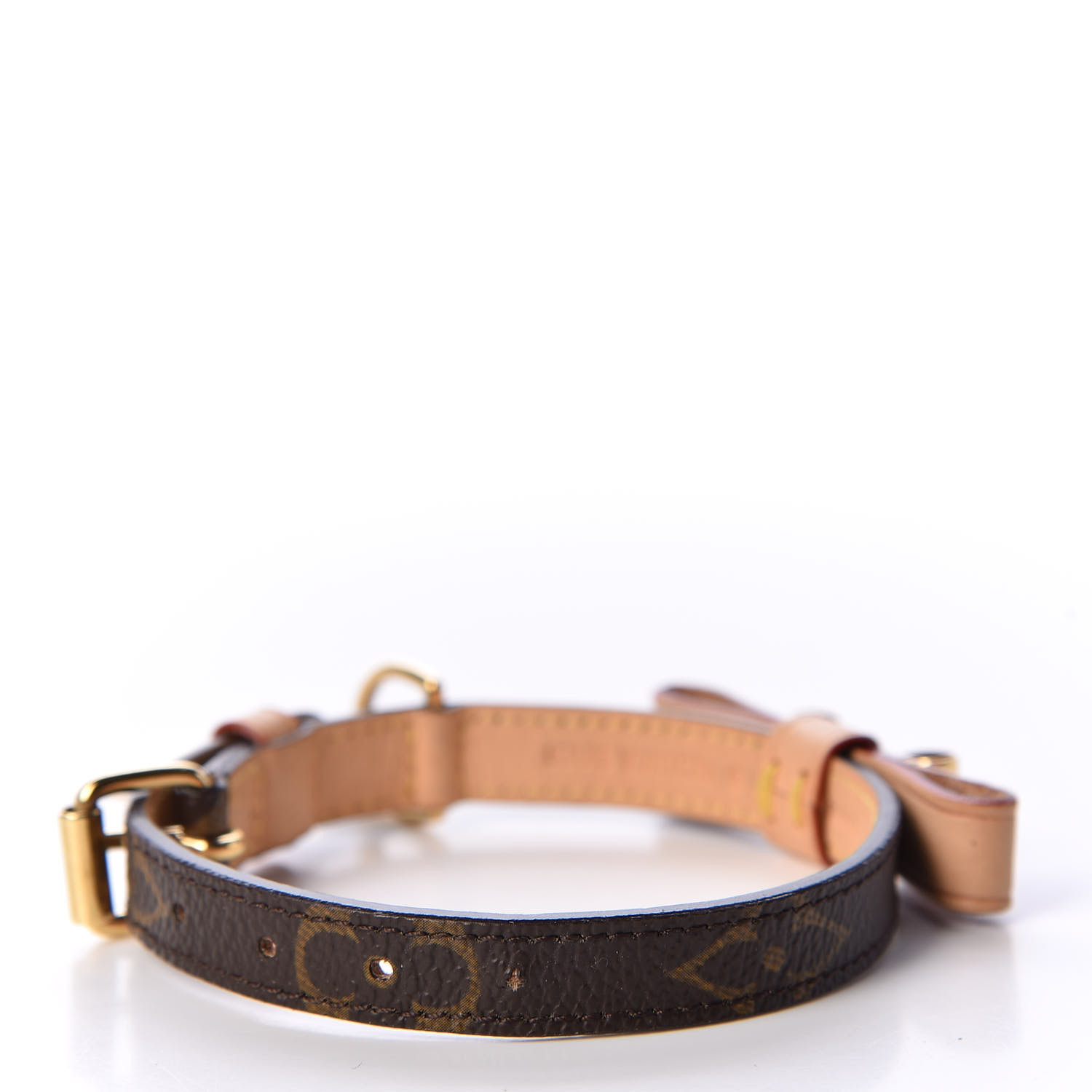 LOUIS VUITTON Monogram Baxter Dog Collar XS 556740