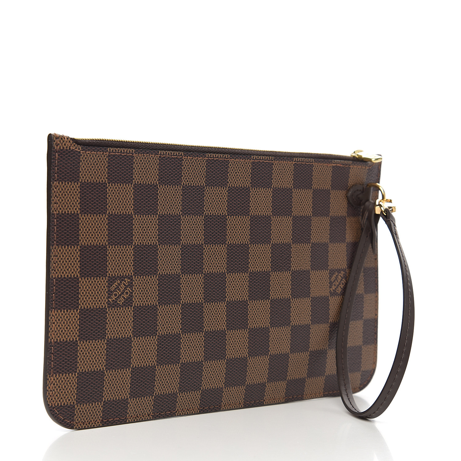 Louis Vuitton Damier Ebene Neverfull MM Shoulder Bag Canvas Purse Excellent  For Sale at 1stDibs