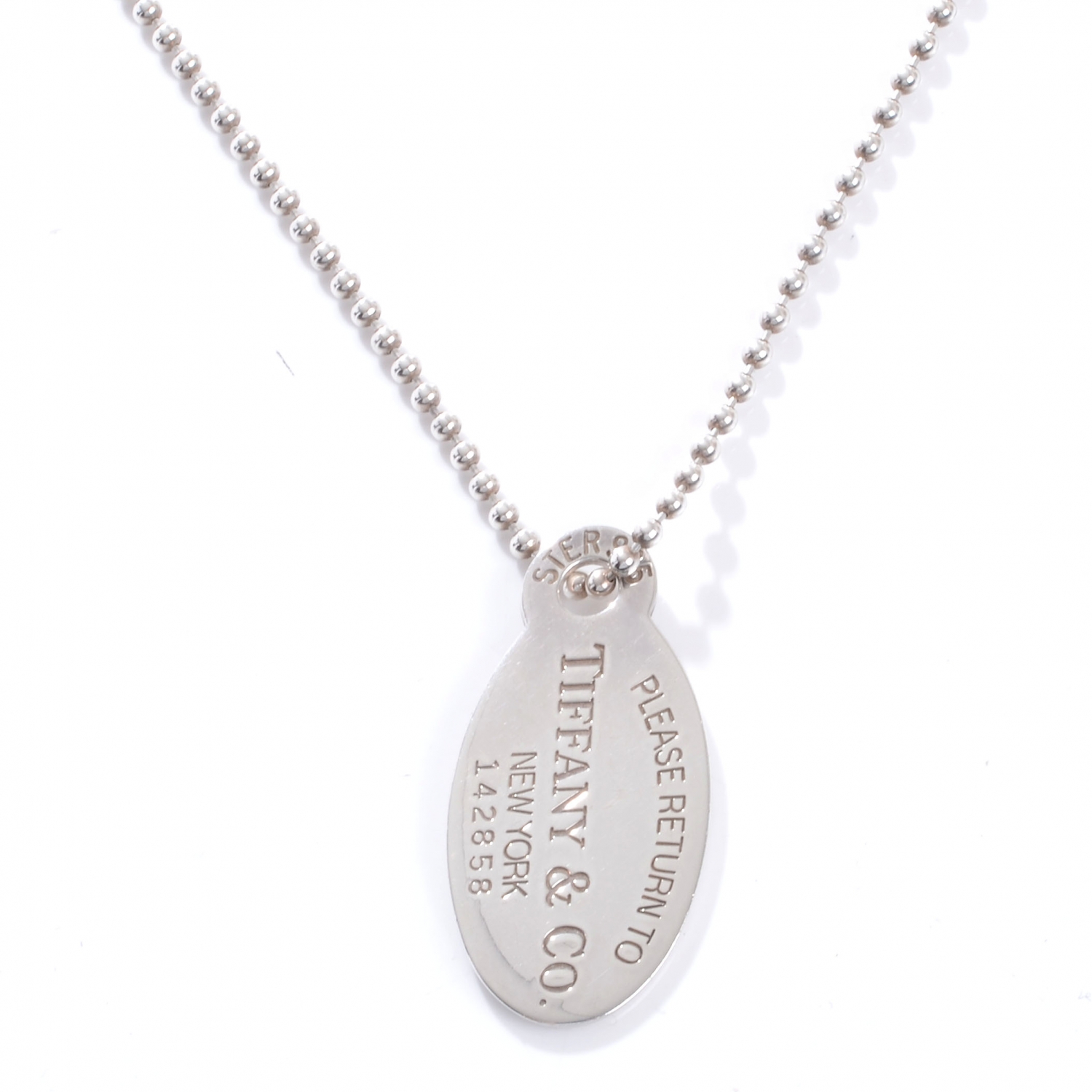 tiffany's dog tag necklace