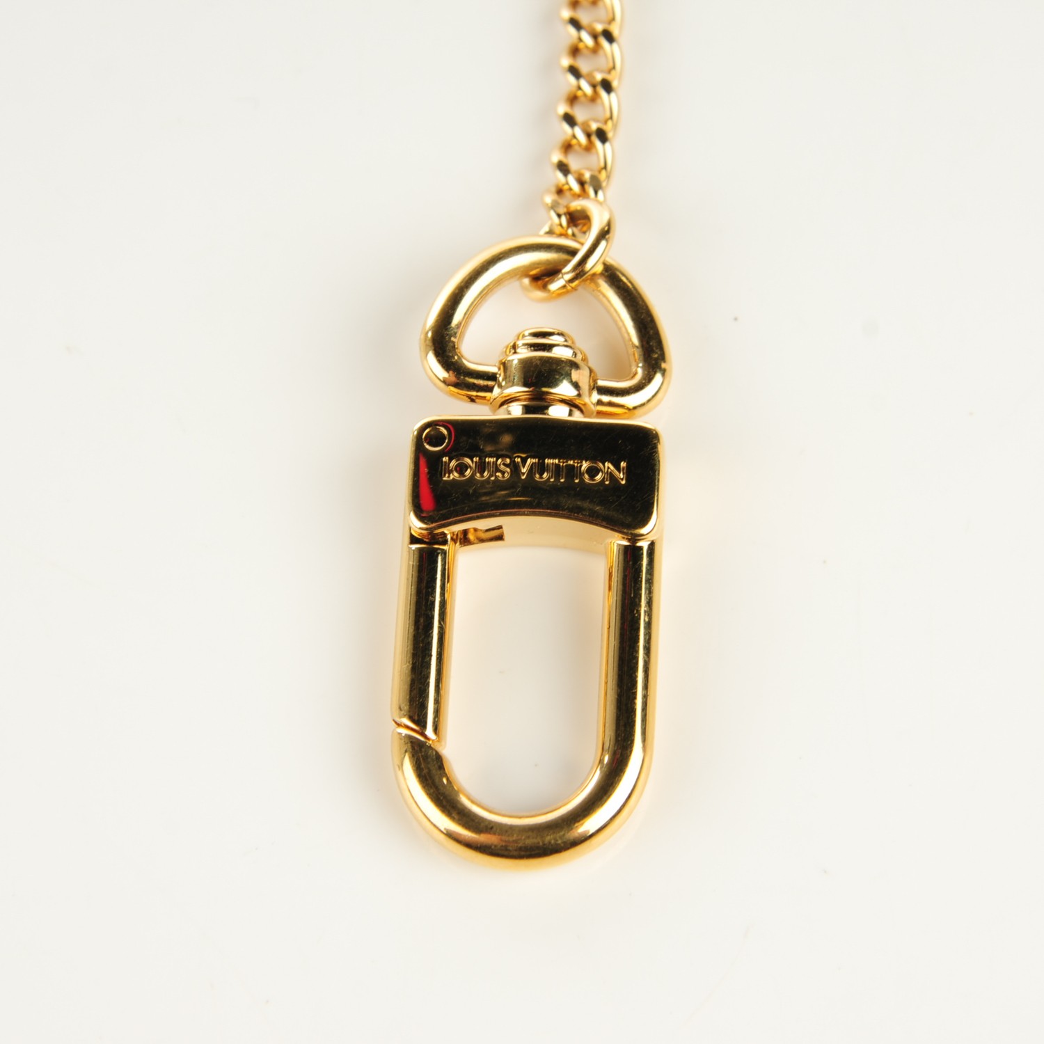LOUIS VUITTON Pochette Extender Chain Key Ring Gold 122662
