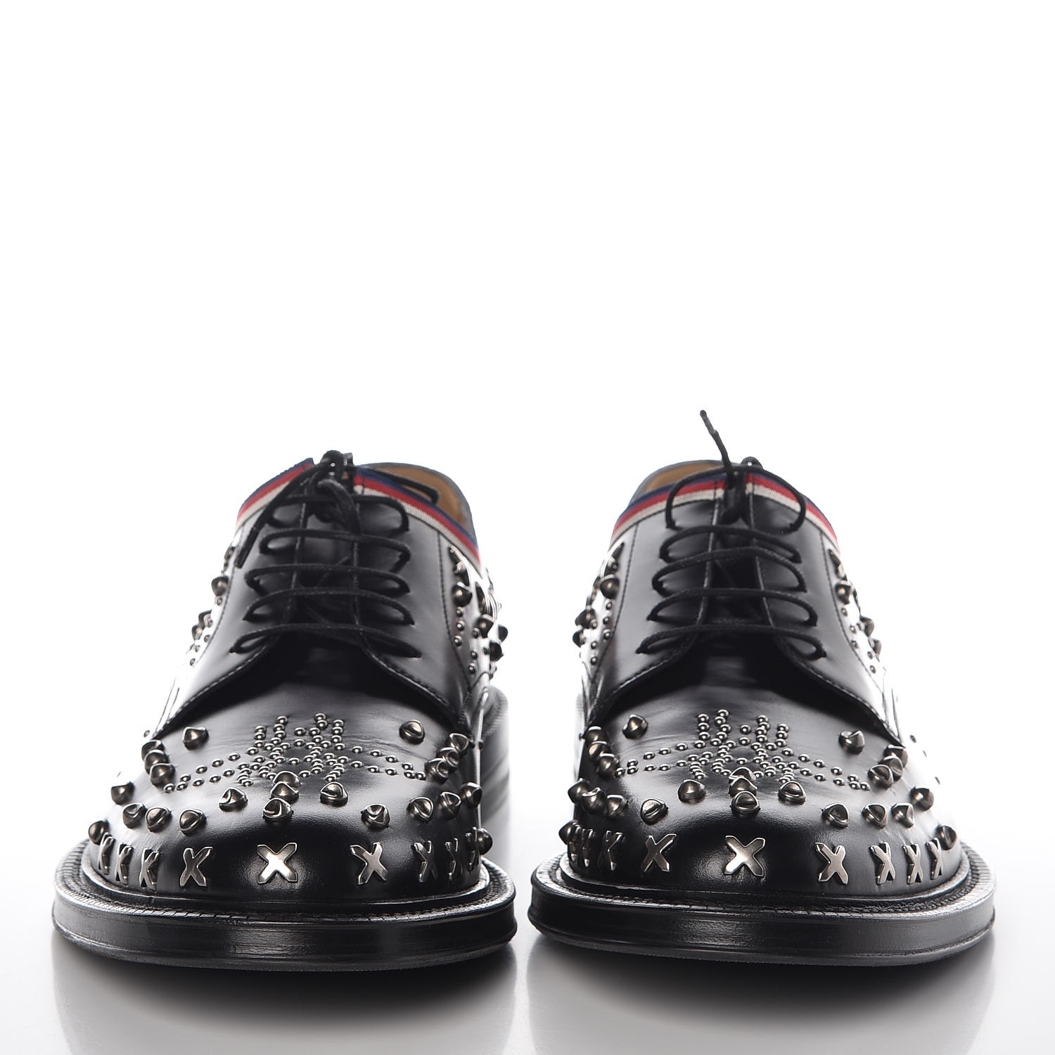 gucci spiked loafers