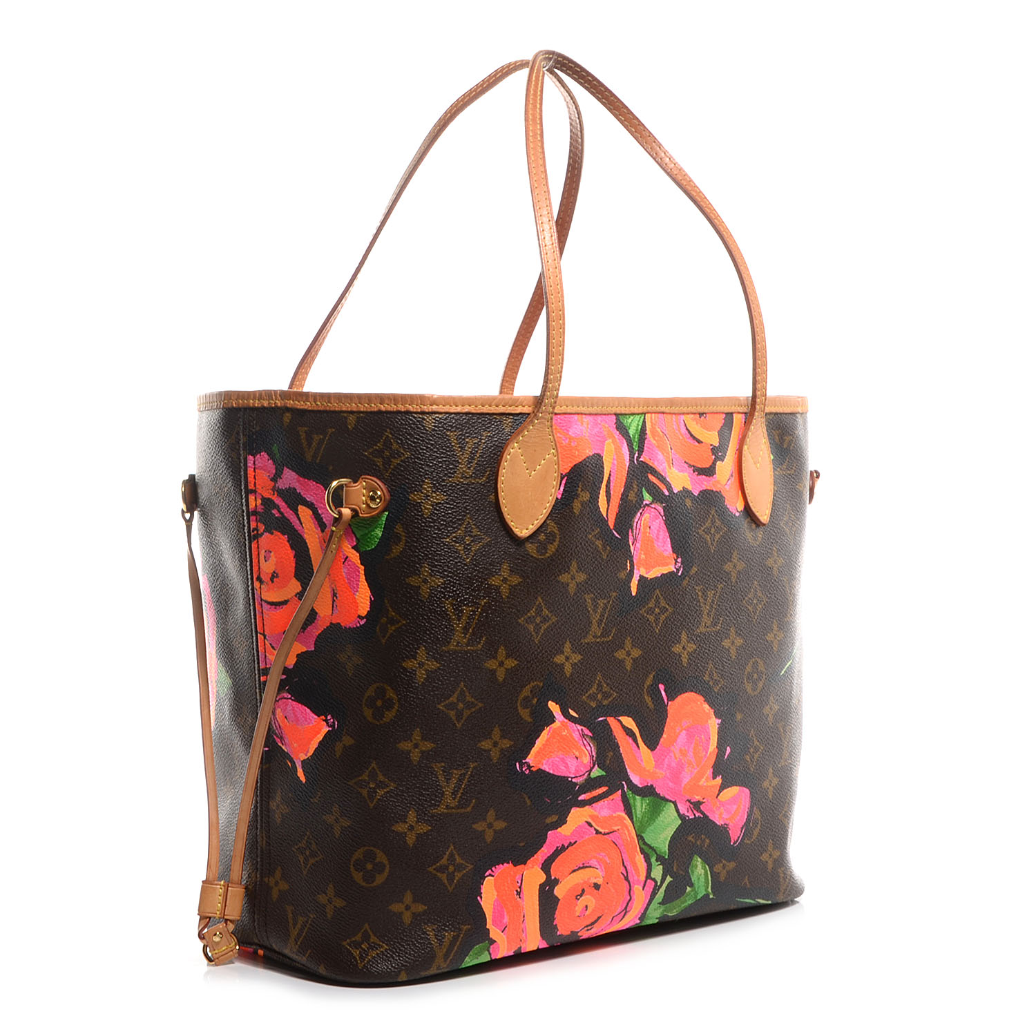 LOUIS VUITTON Stephen Sprouse Roses Neverfull MM 74730