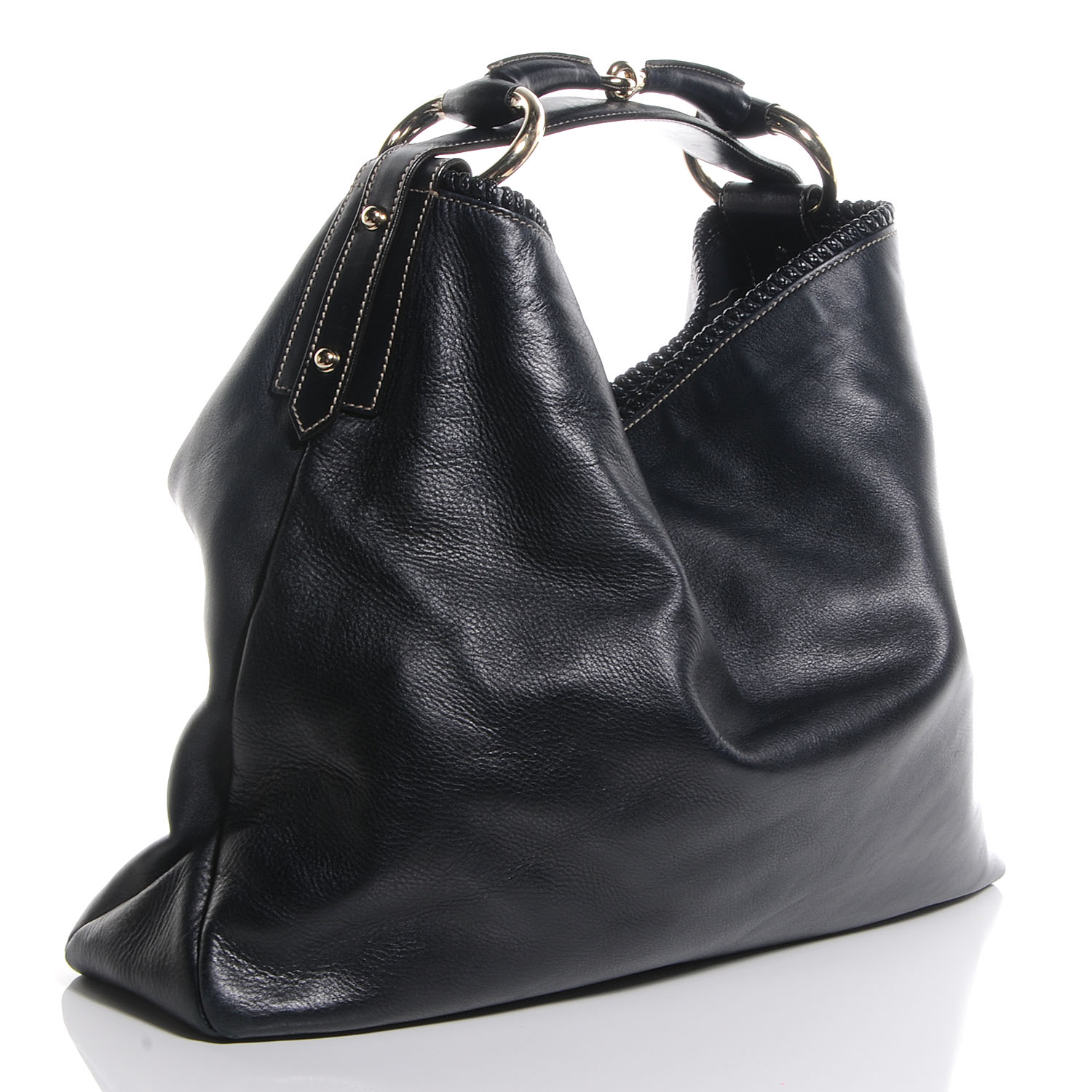 gucci horsebit hobo large leather