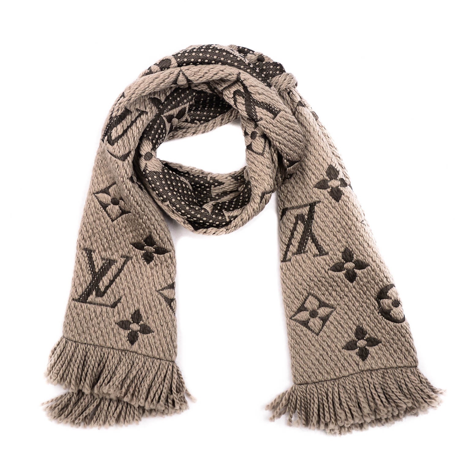 louis vuitton logo mania scarf