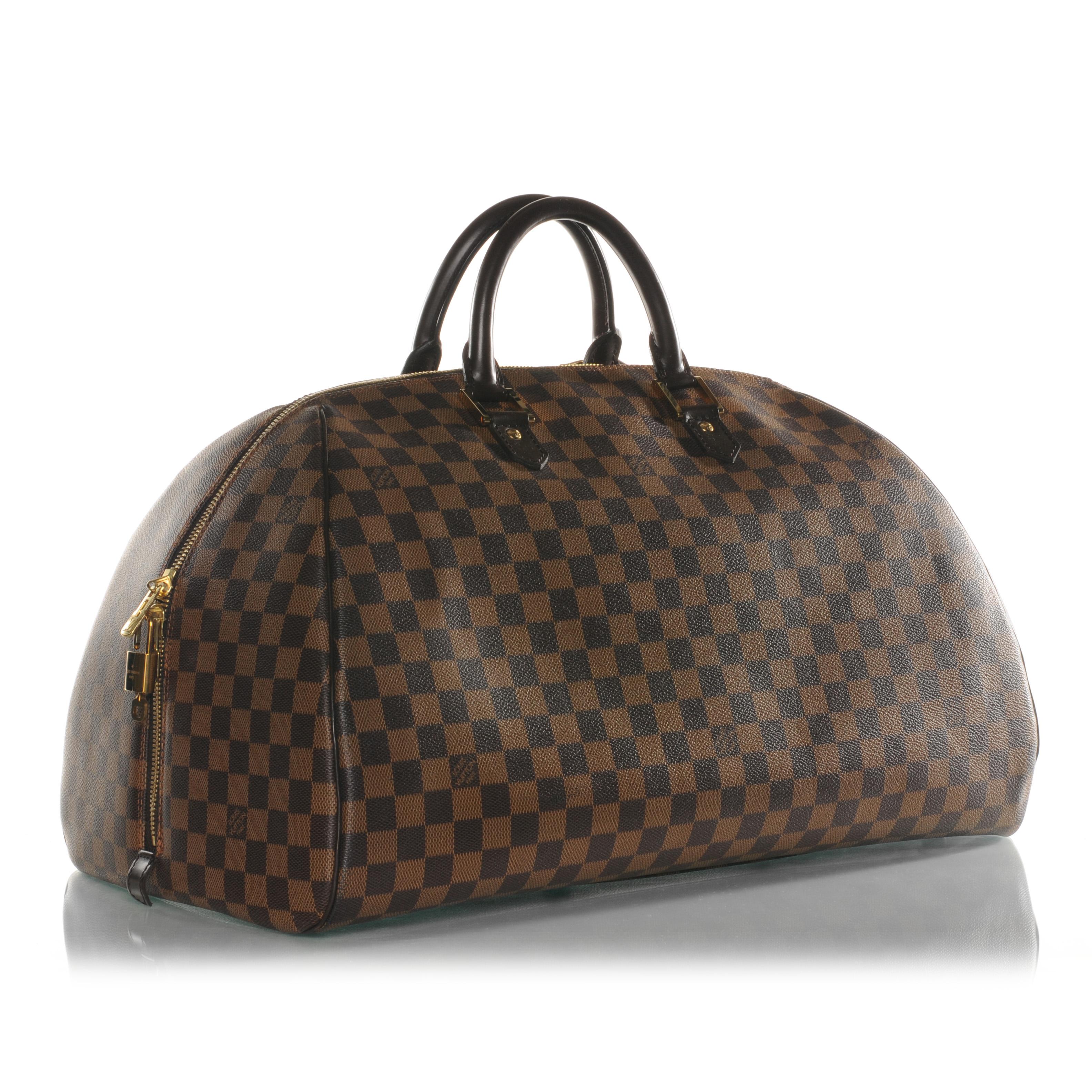 Louis Vuitton Ribera Brown Canvas Handbag (Pre-Owned)