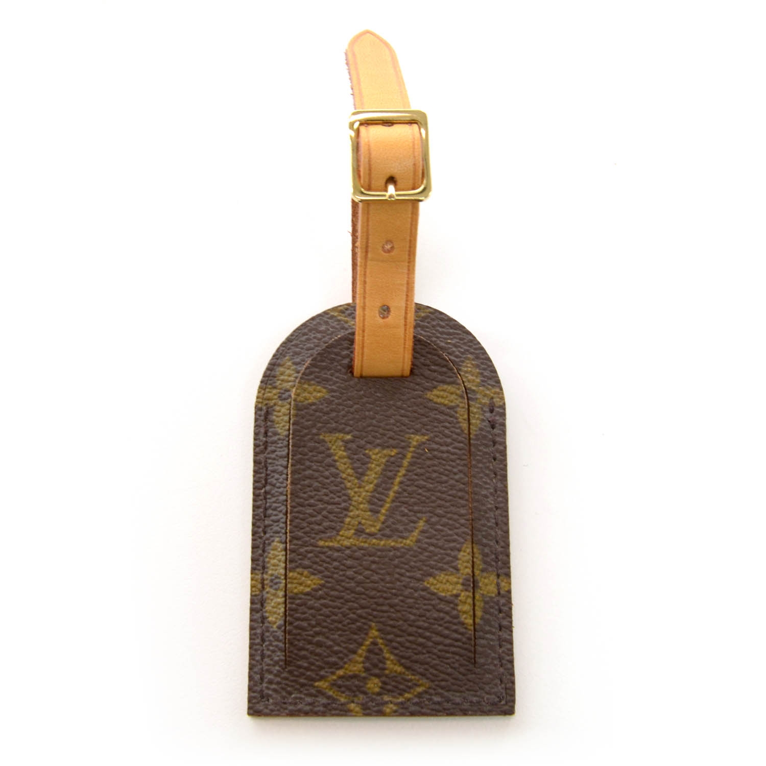 lv monogram luggage tag