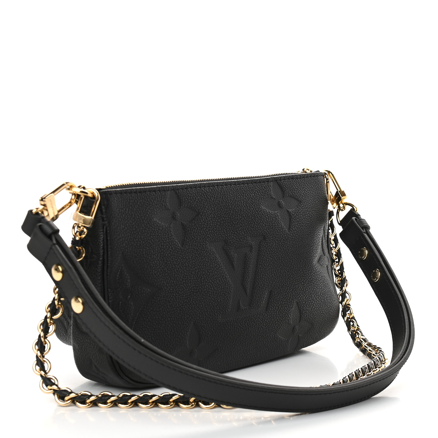 lv multi pochette empreinte black