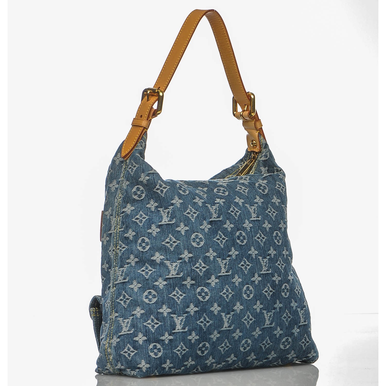 LOUIS VUITTON Denim Baggy GM Blue 182357