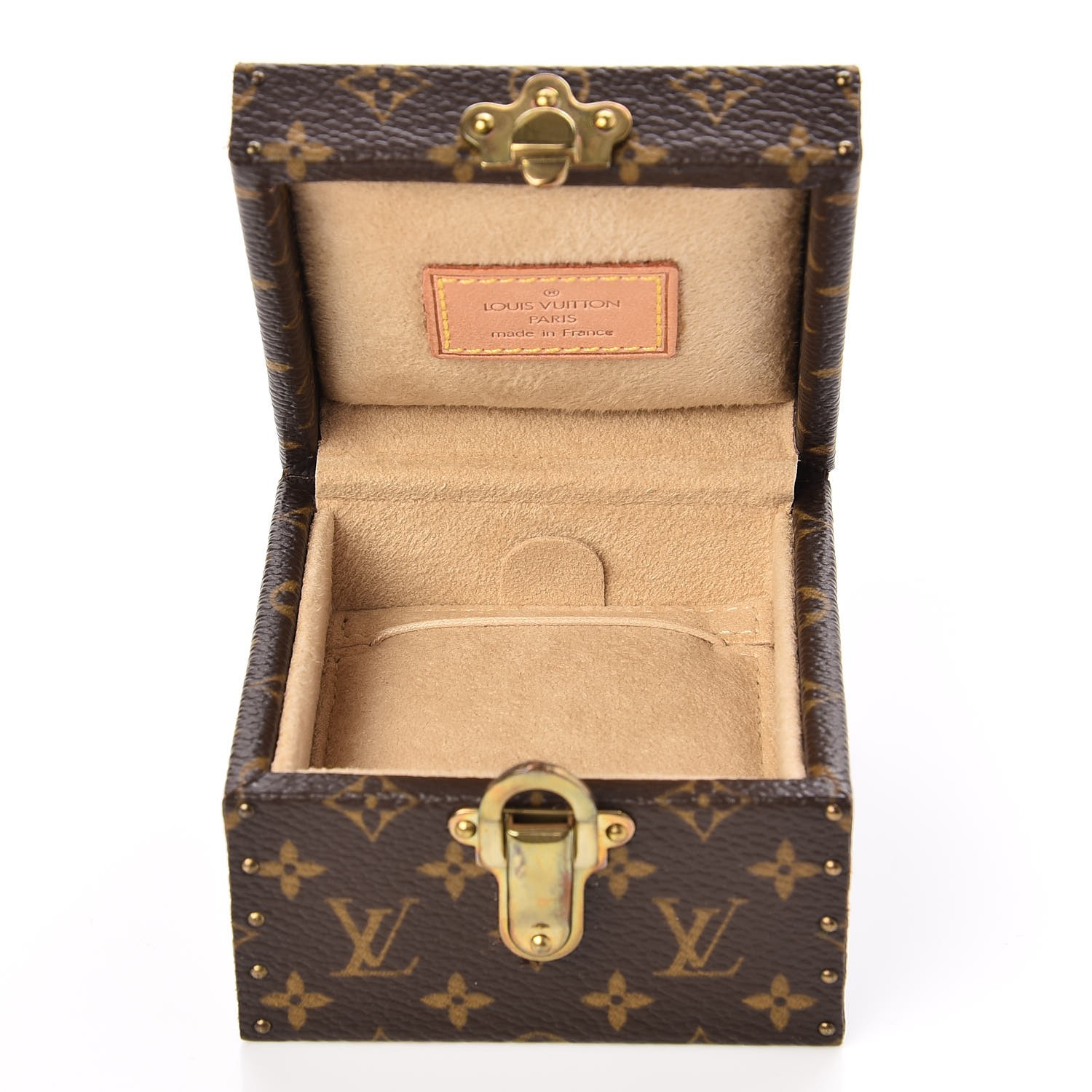 LOUIS VUITTON Monogram Ring Box Mini Trunk Case 40778