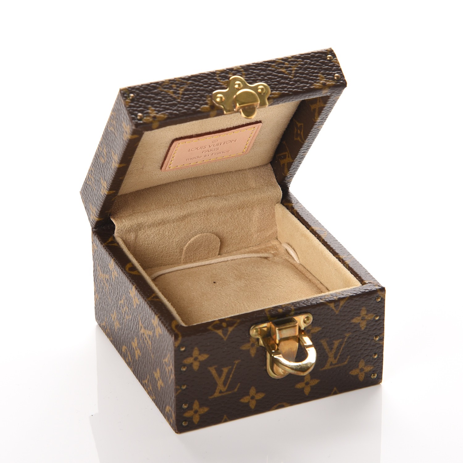 LOUIS VUITTON Monogram Ring Box Mini Trunk Case 238291