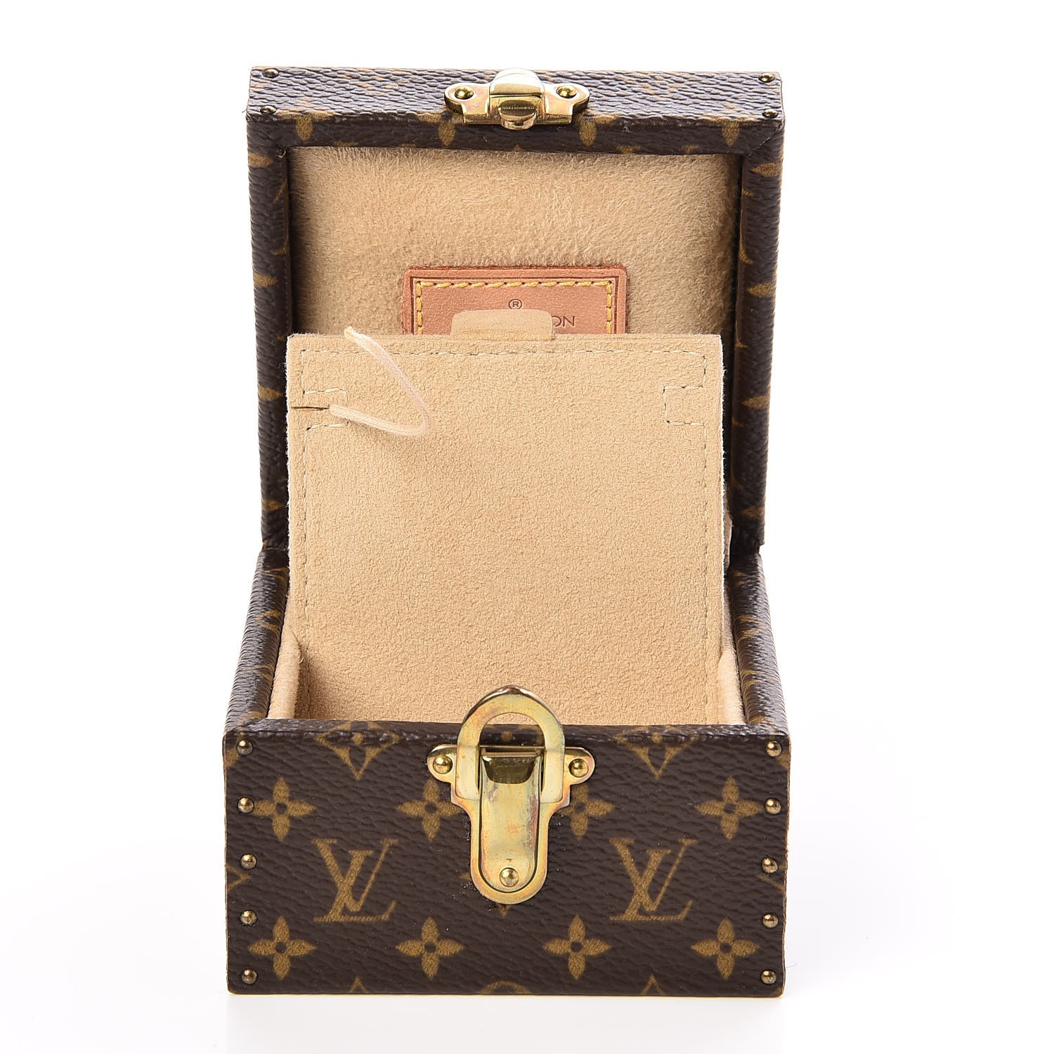 LOUIS VUITTON Monogram Ring Box Mini Trunk Case 238290