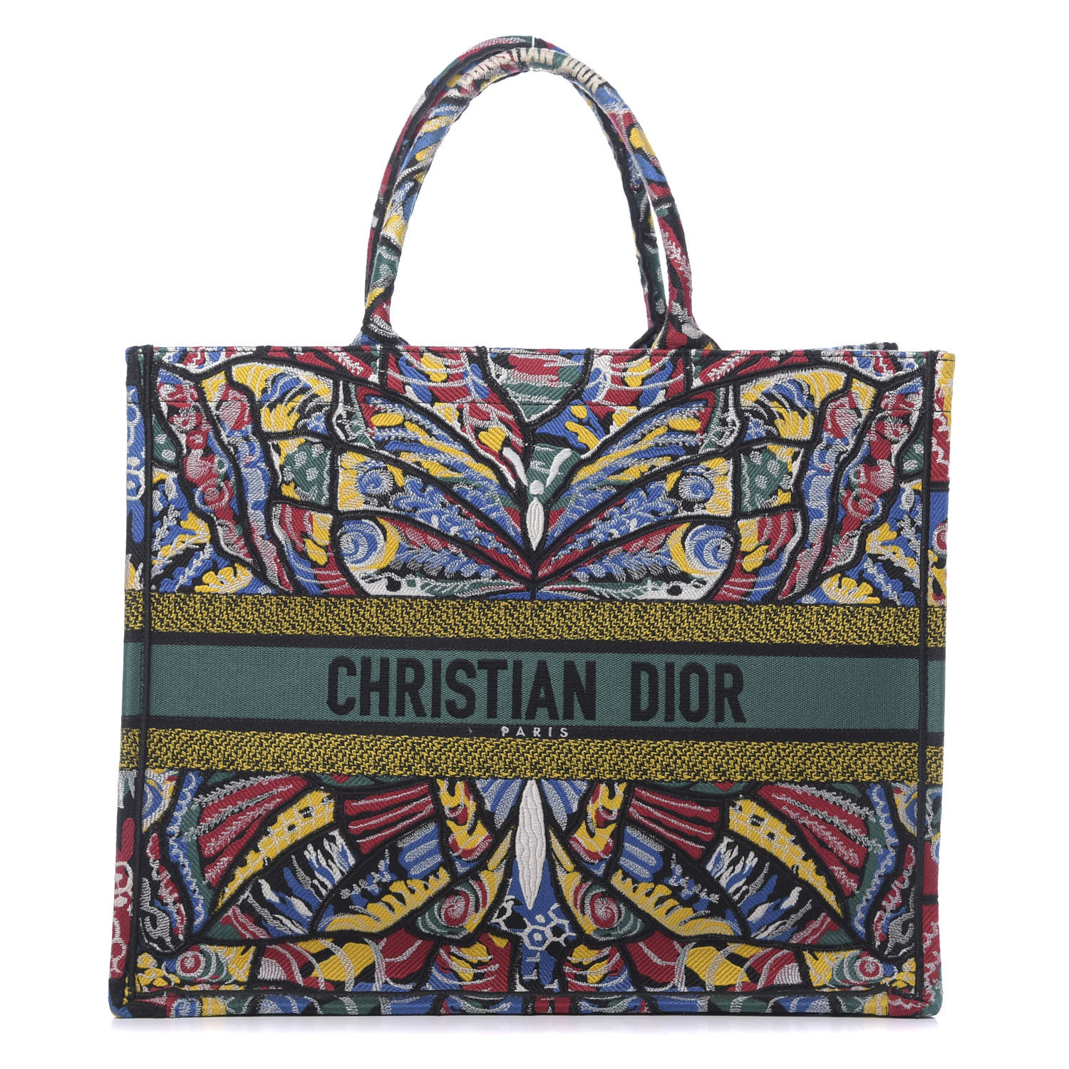 dior book tote butterfly