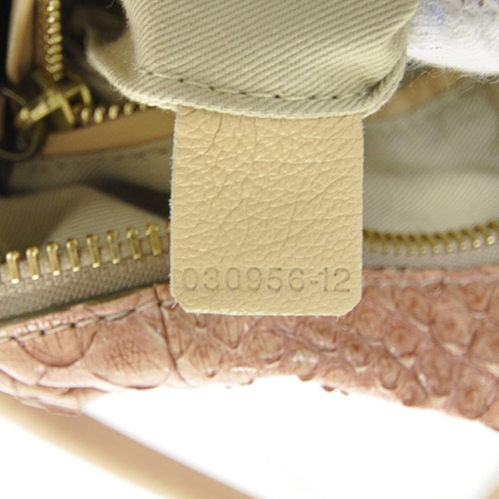 chloe python flats