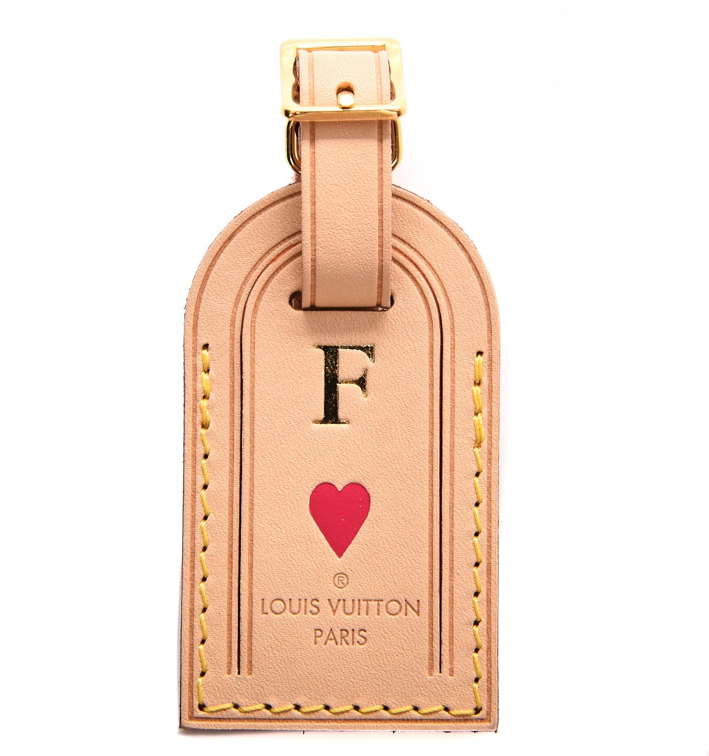 louis vuitton vachetta luggage tag