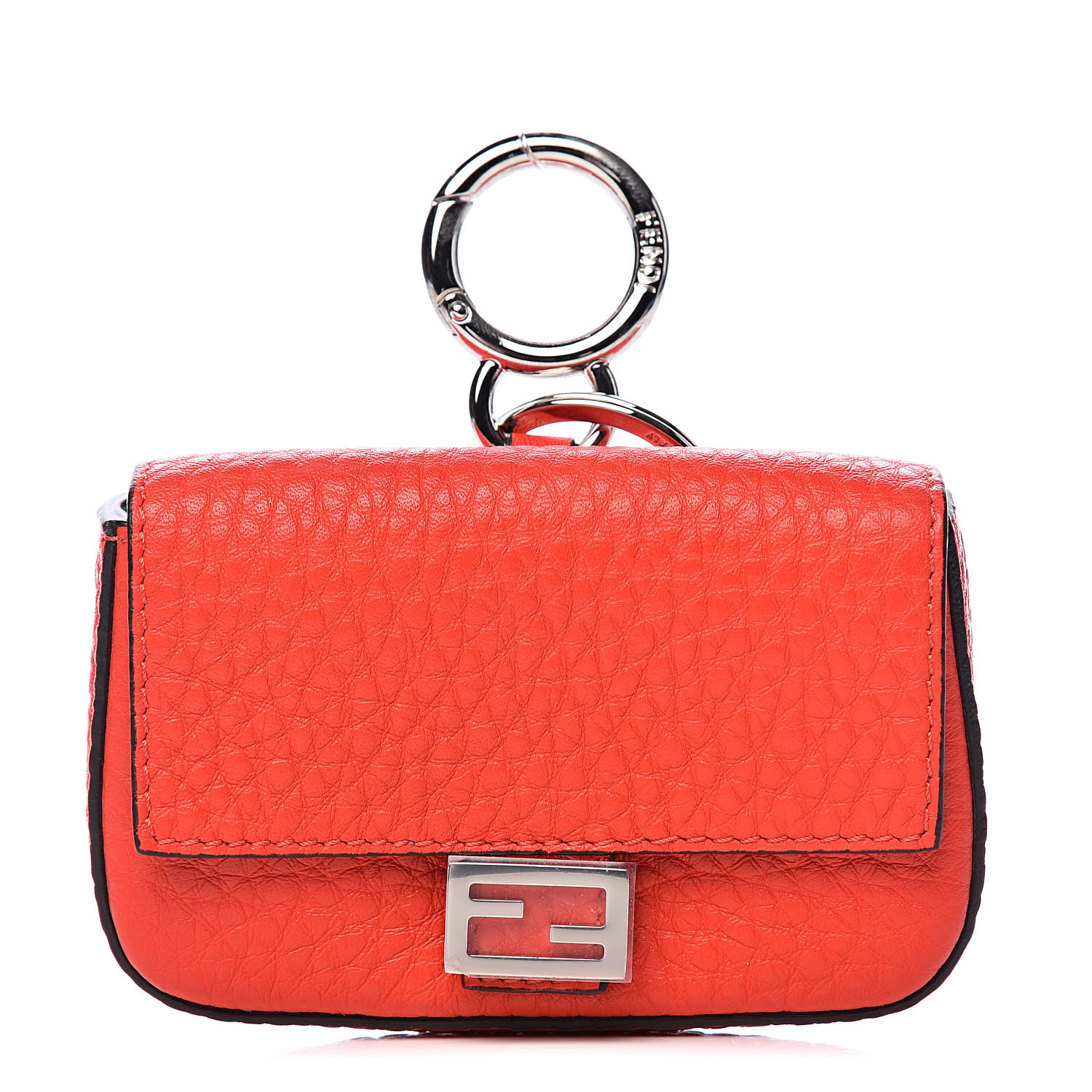 FENDI Calfskin Roma Amor Micro Baguette Charm Red 502842 | FASHIONPHILE