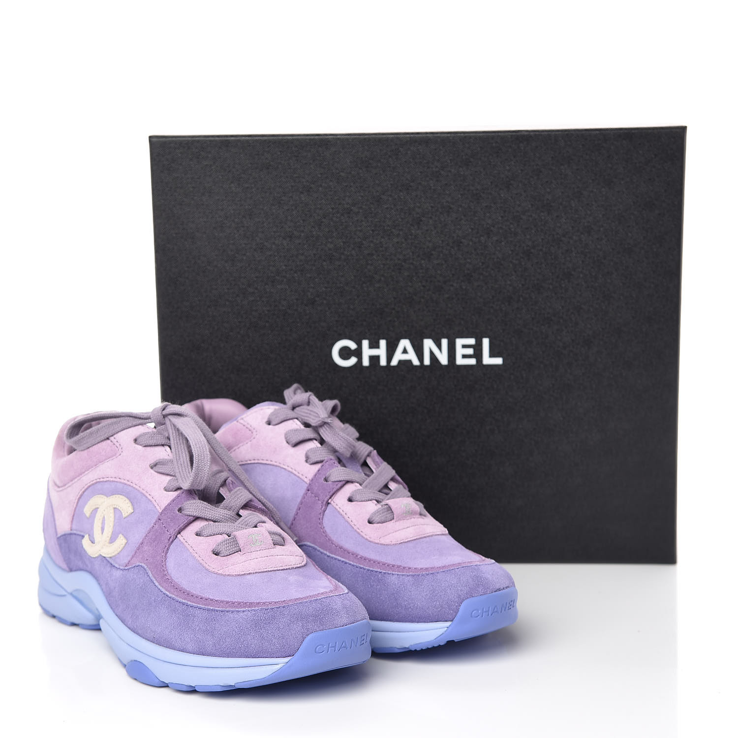 chanel purple sneakers