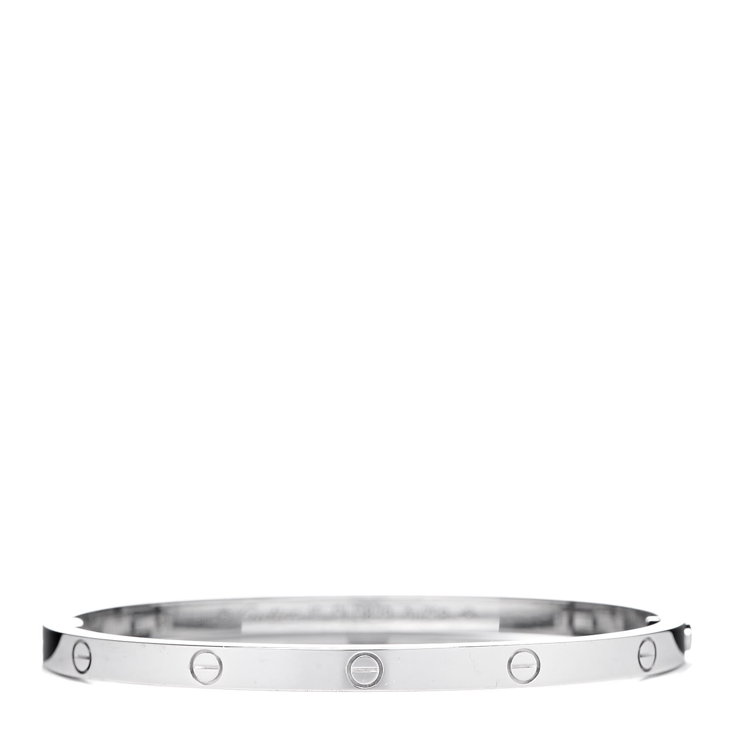 CARTIER 18K White Gold Small LOVE 