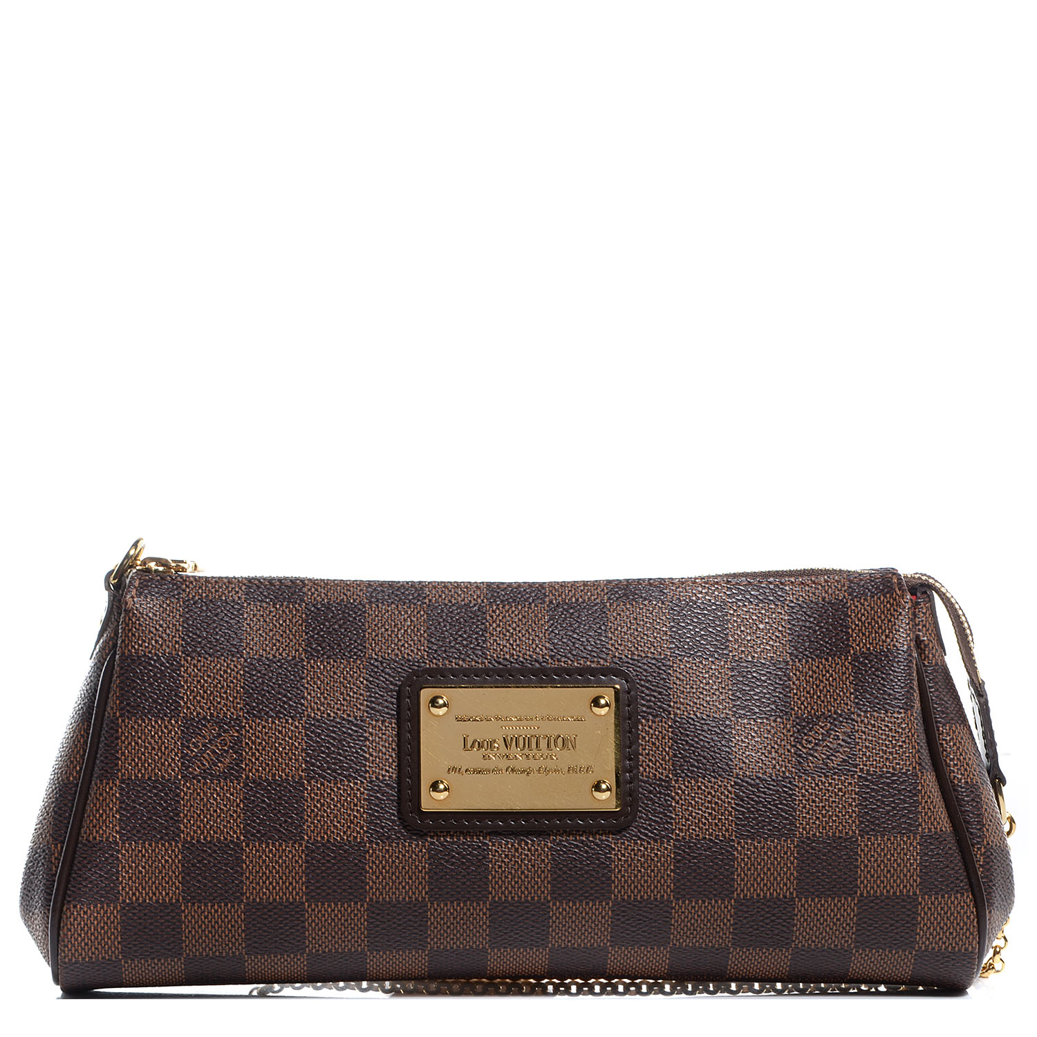 louis vuitton damier ebene eva clutch