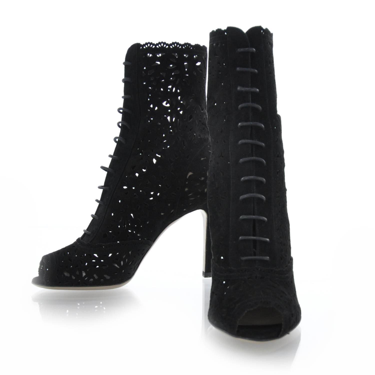 2 inch peep toe booties