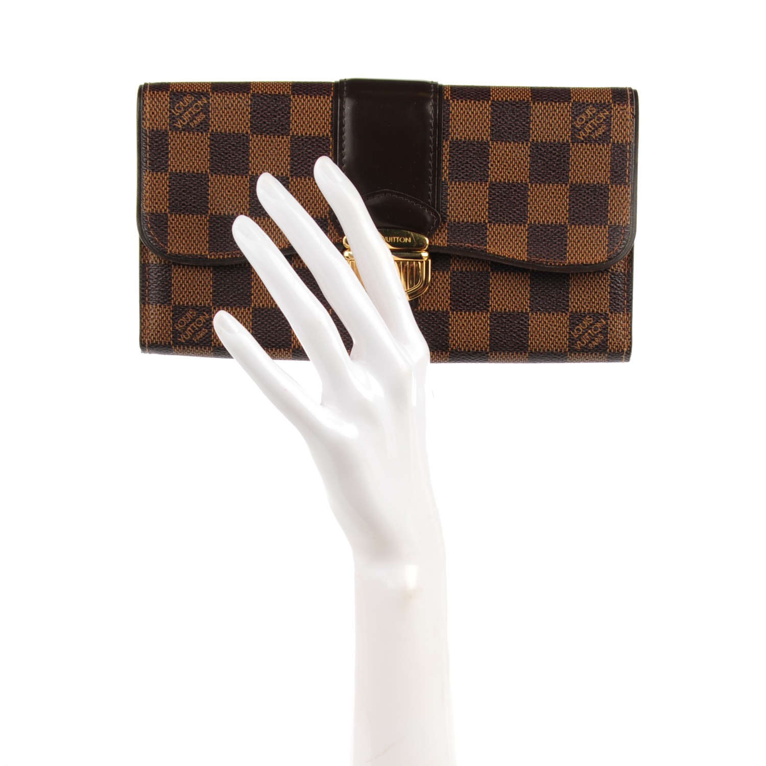 Louis Vuitton Damier Ebene Sistina Wallet