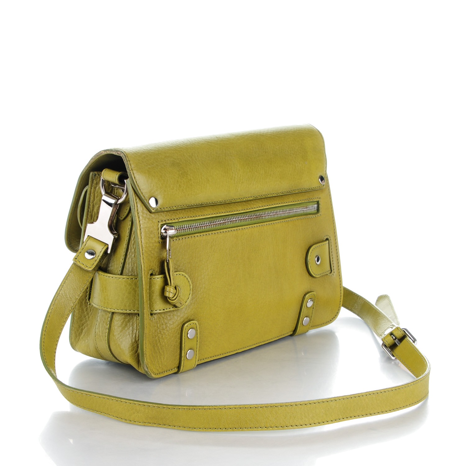 PROENZA SCHOULER Calfskin PS11 Classic Shoulder Bag Olive 175063