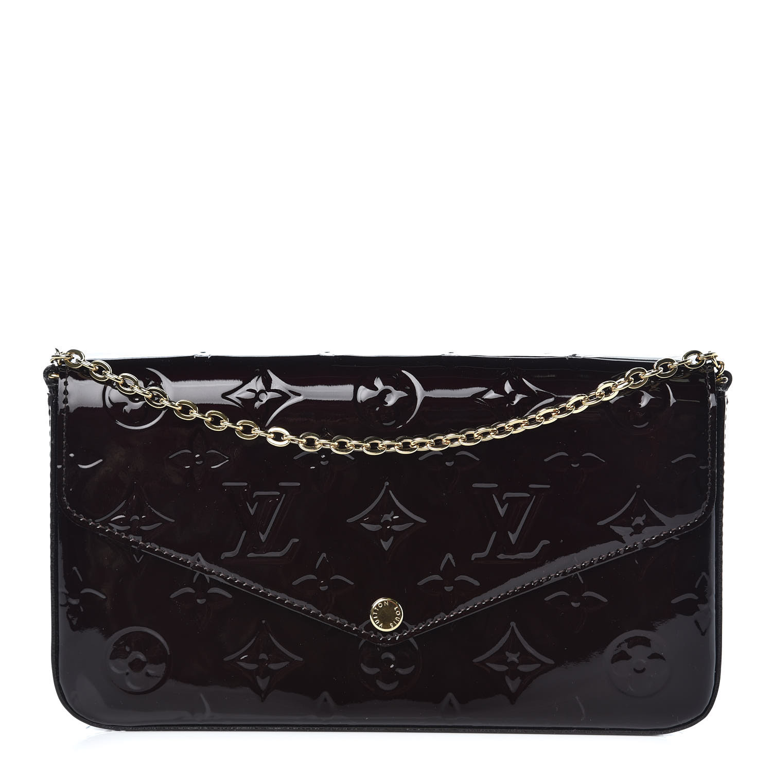 Louis Vuitton Felicie Pochette Monogram Vernis at 1stDibs