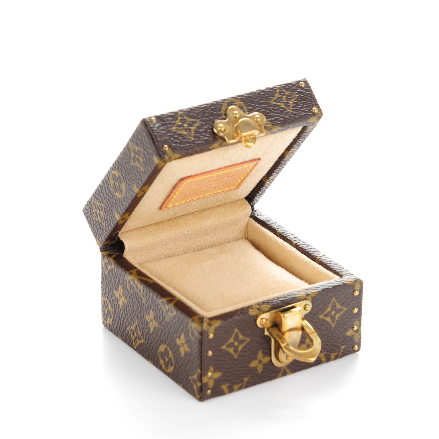 LOUIS VUITTON Monogram Ring Box Mini Trunk Case 147784
